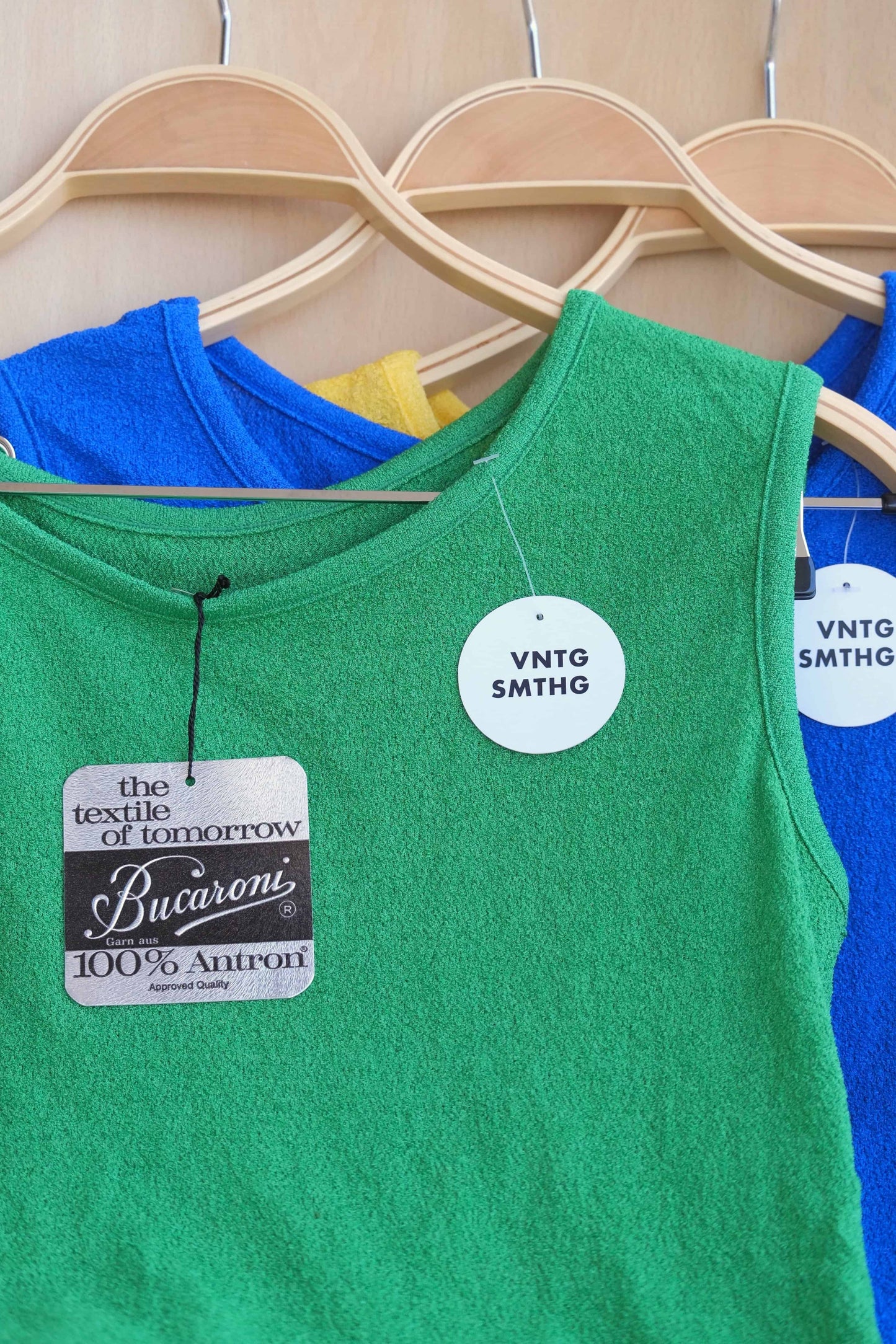 60's Sleeveless Mesh Top close up