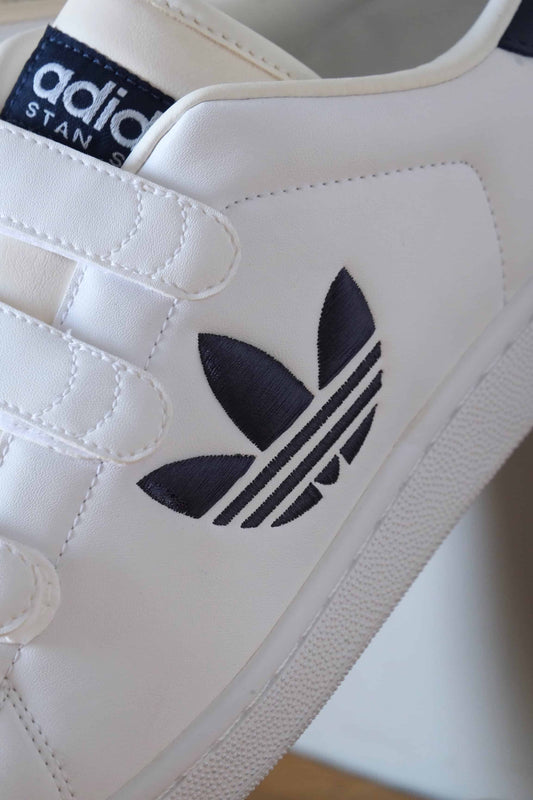 ADIDAS Vintage Stan Smith Trefoil Velcro embroidered logo