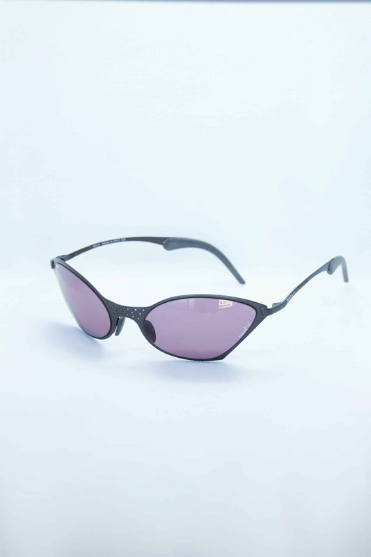 Briko matte anthracite Metal Slanted Sunglasses