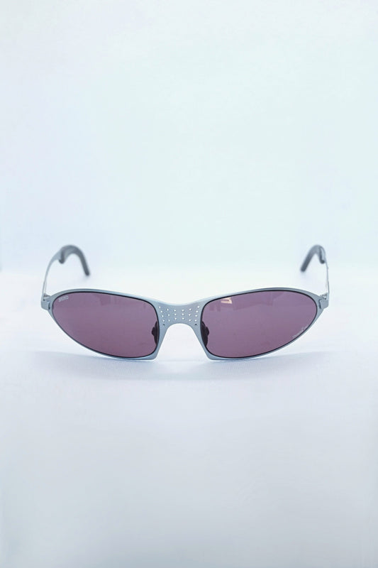 Briko Wraparound Metal Sunglasses