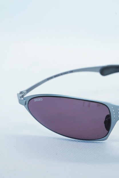 Briko Wraparound Metal Sunglasses