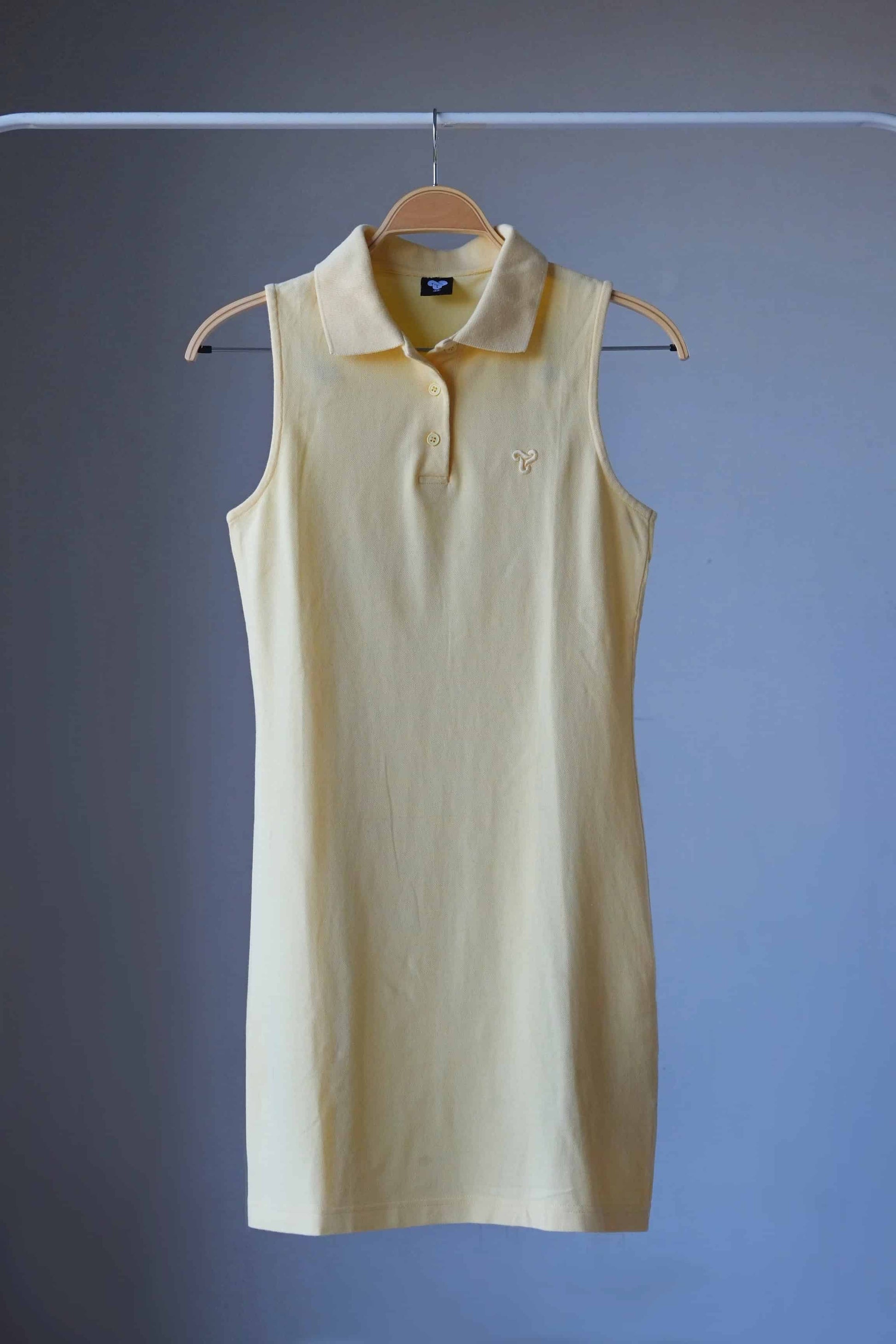 BRUGI 90's Polo Shirt Dress yellow