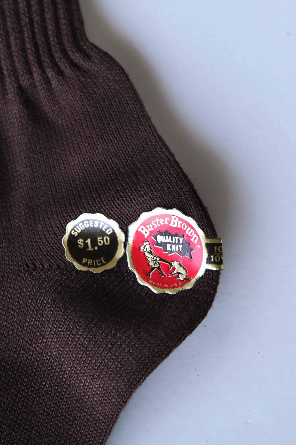 Buster Brown Socks label tags