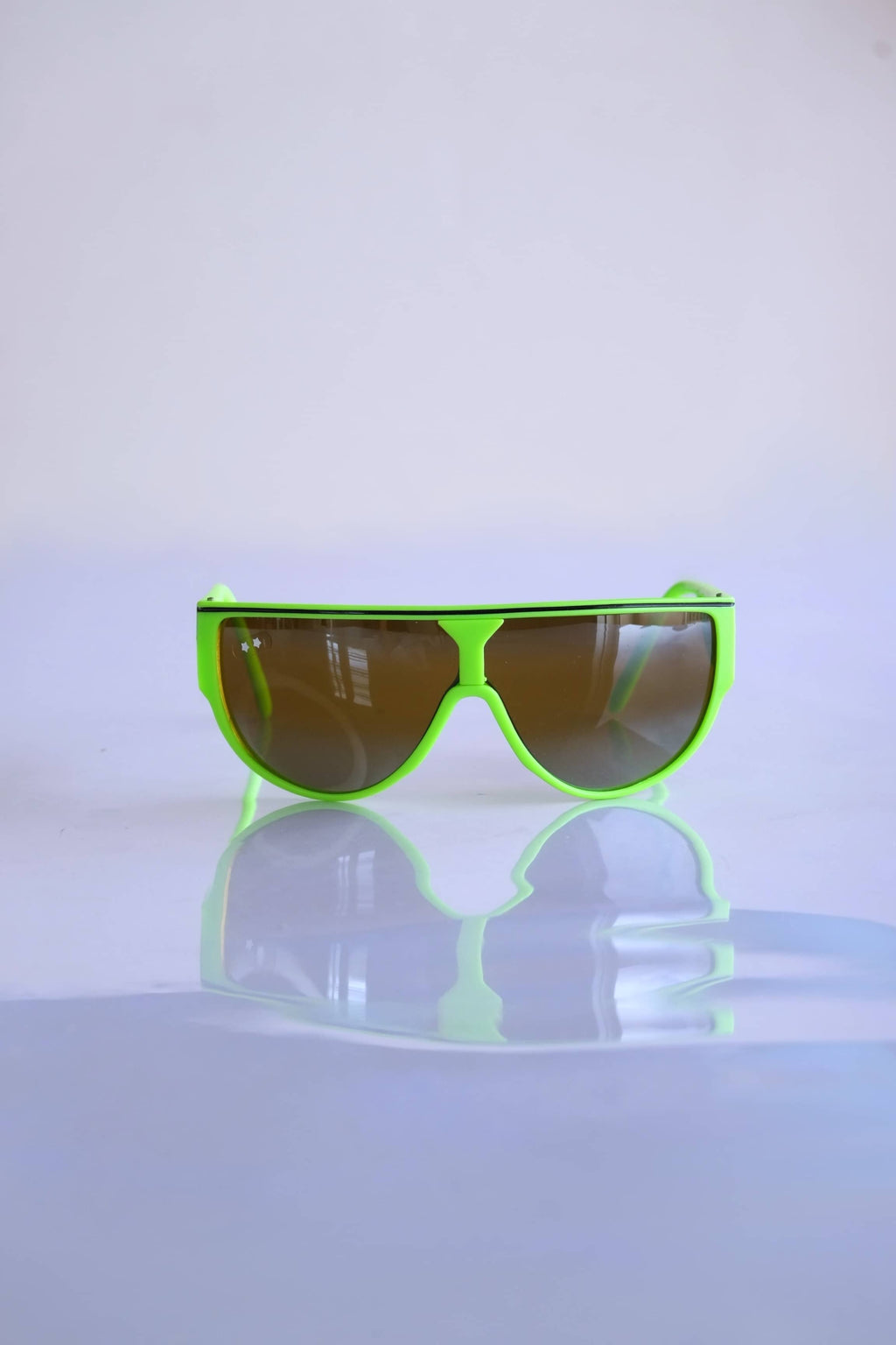 CÉBÉ 90s Wraparound Neon & Mirrored Sunglasses