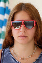 CÉBÉ 90s Wraparound Neon & Mirrored Sunglasses