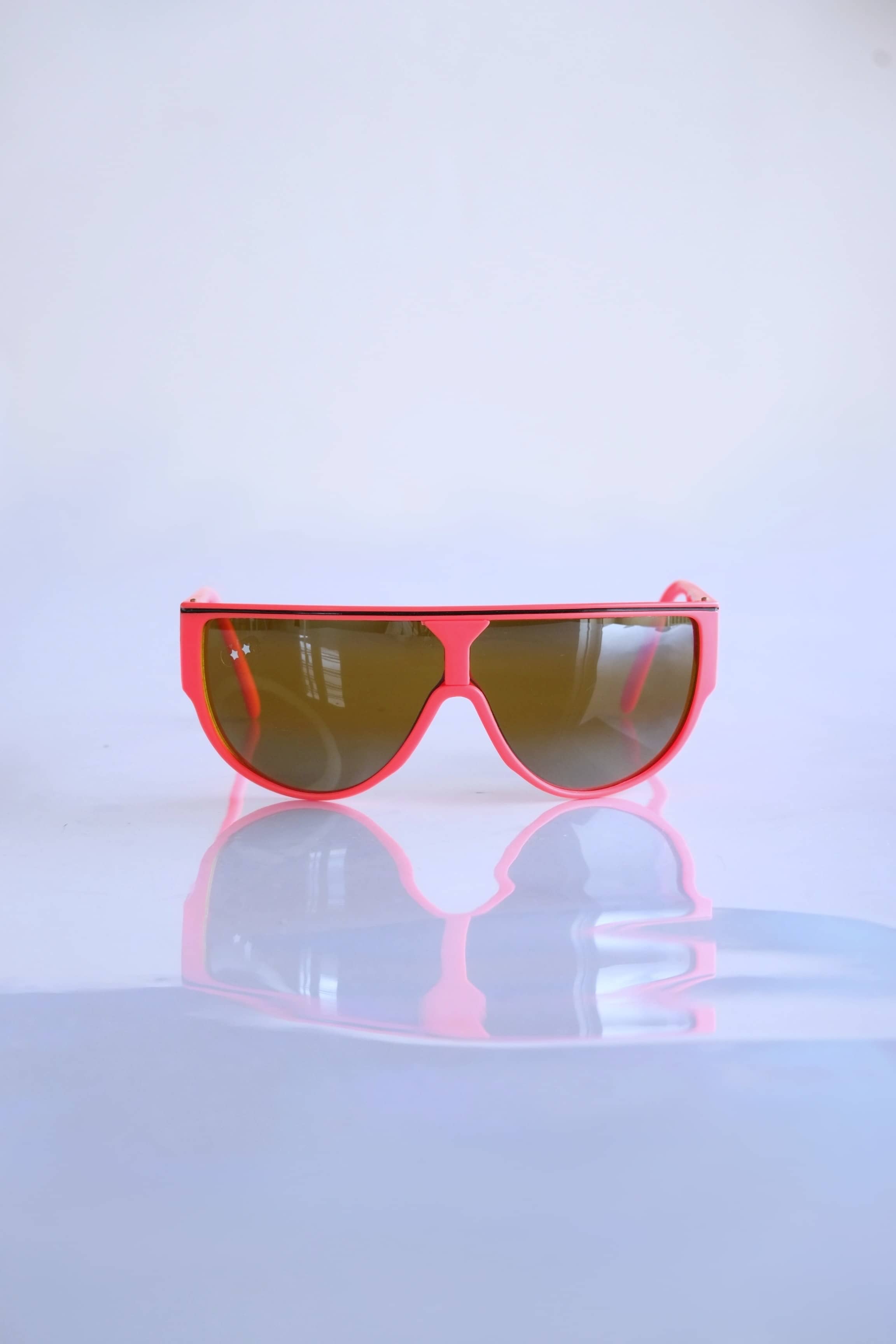 CÉBÉ 90s Wraparound Neon & Mirrored Sunglasses