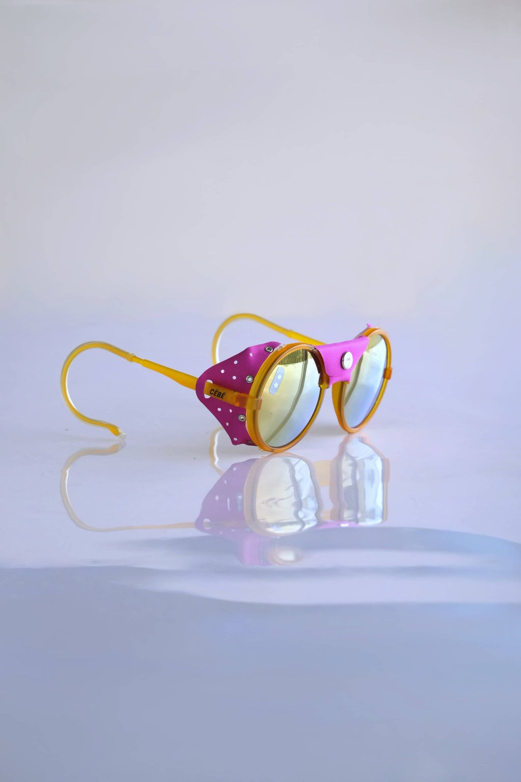 Orange and violet CÉBÉ Vintage Glacier Sunglasses