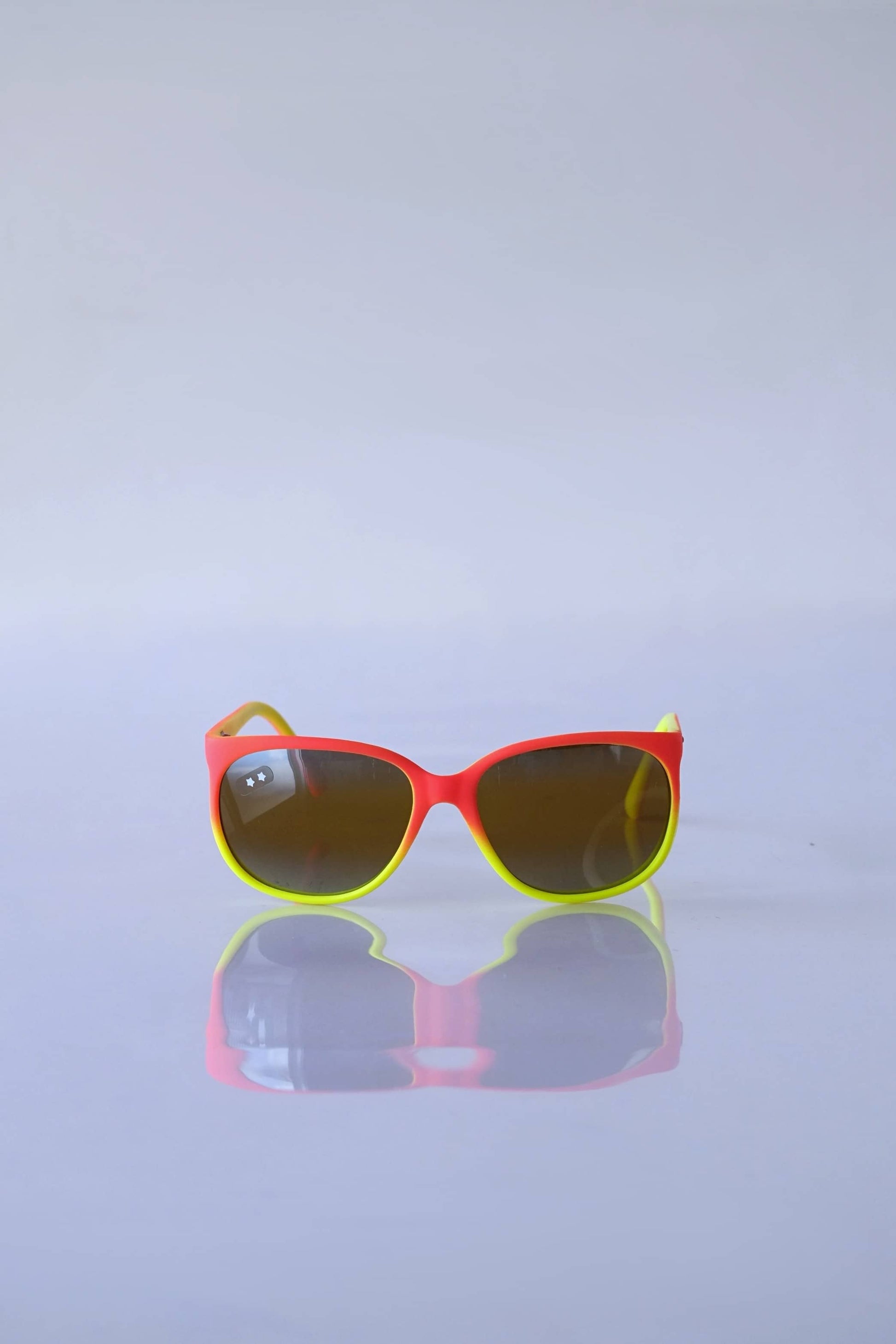 CÉBÉ Vintage Neon & Mirrored Sunglasses in orange and yellow