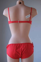 Red Vintage 60's Bikini on mannequin back view