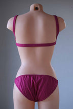 Grape Vintage 60's Flower Bikini on mannequin back view