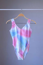 DANSKIN Vintage 90s Leotard – Tie-Dye Pastel Print