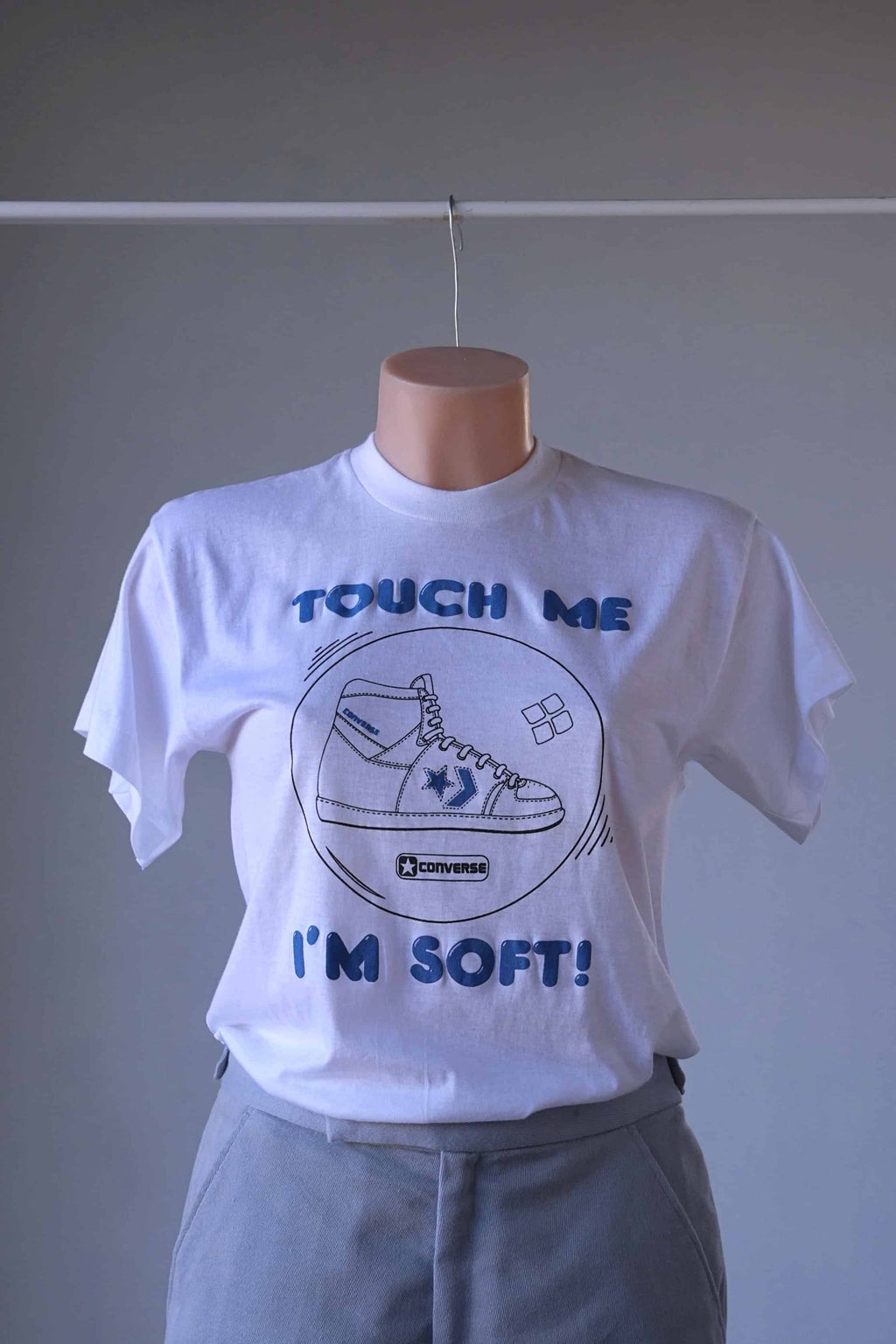 CONVERSE Vintage "80s Touch Me, I’m Soft!" Graphic T-Shirt – Rare Retro