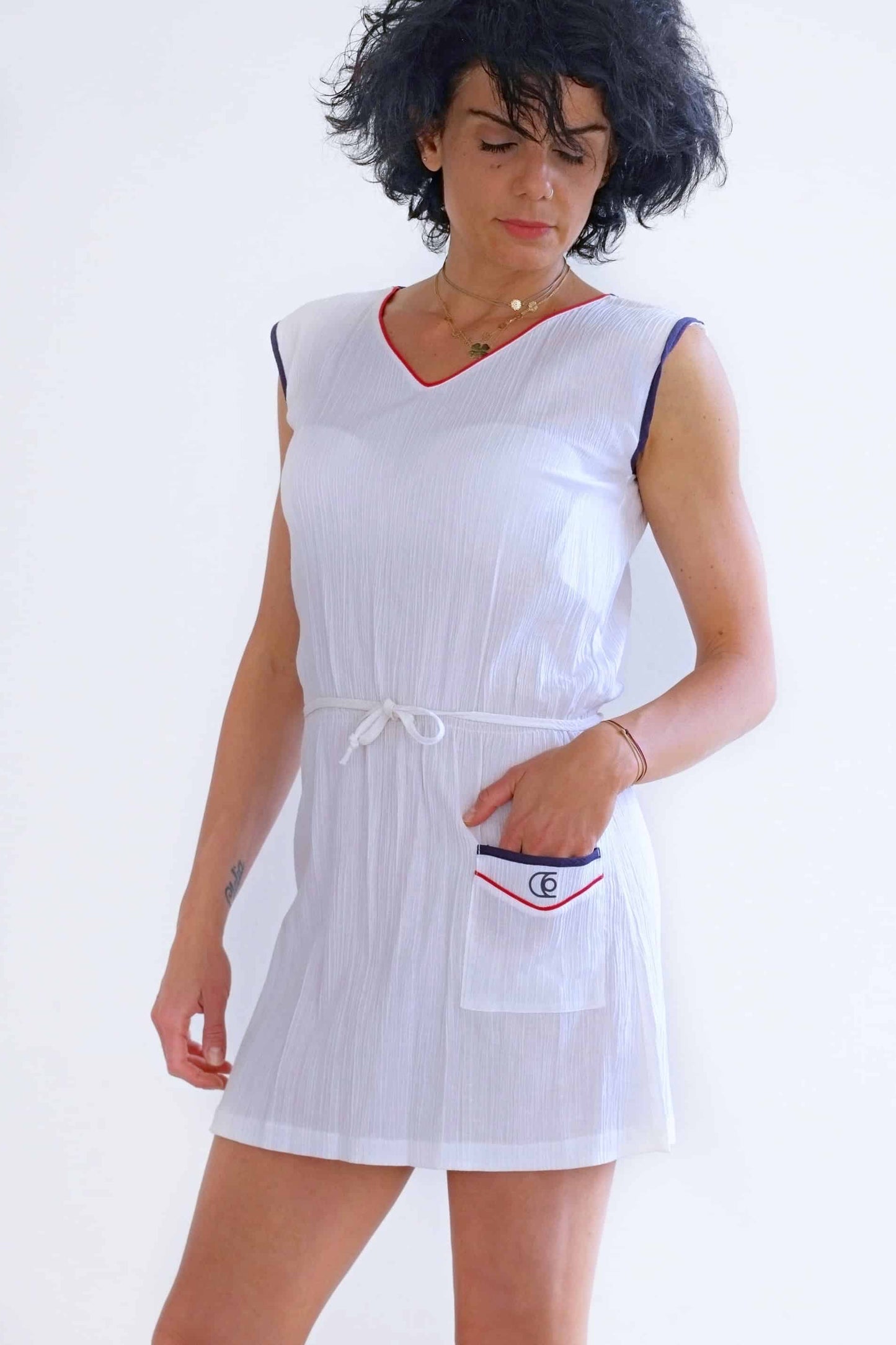 Vintage pleated 80's Tennis Dress