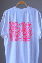 90's Neon Dress backside on hanger