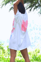 90's Neon Dress backside on model