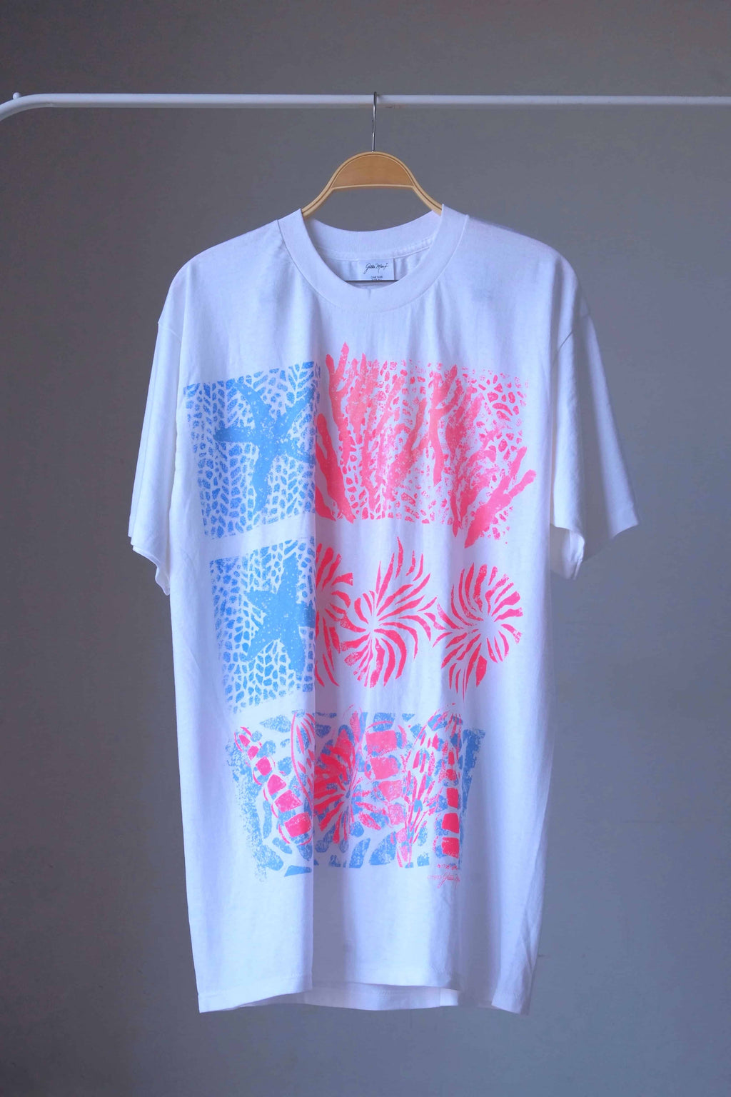 90's Neon Dress on hanger