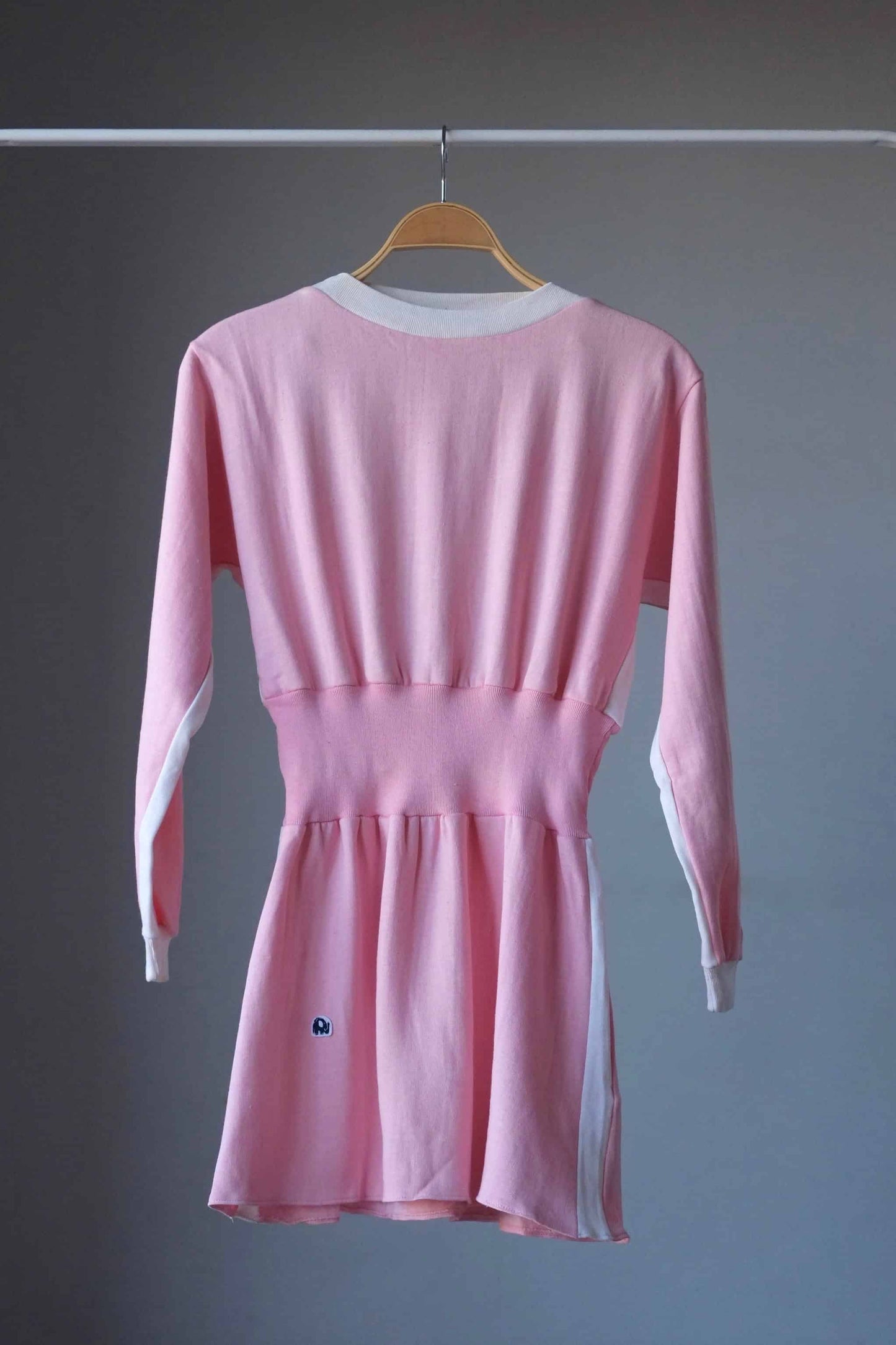  Vintage 80's Sweatshirt Dress pink