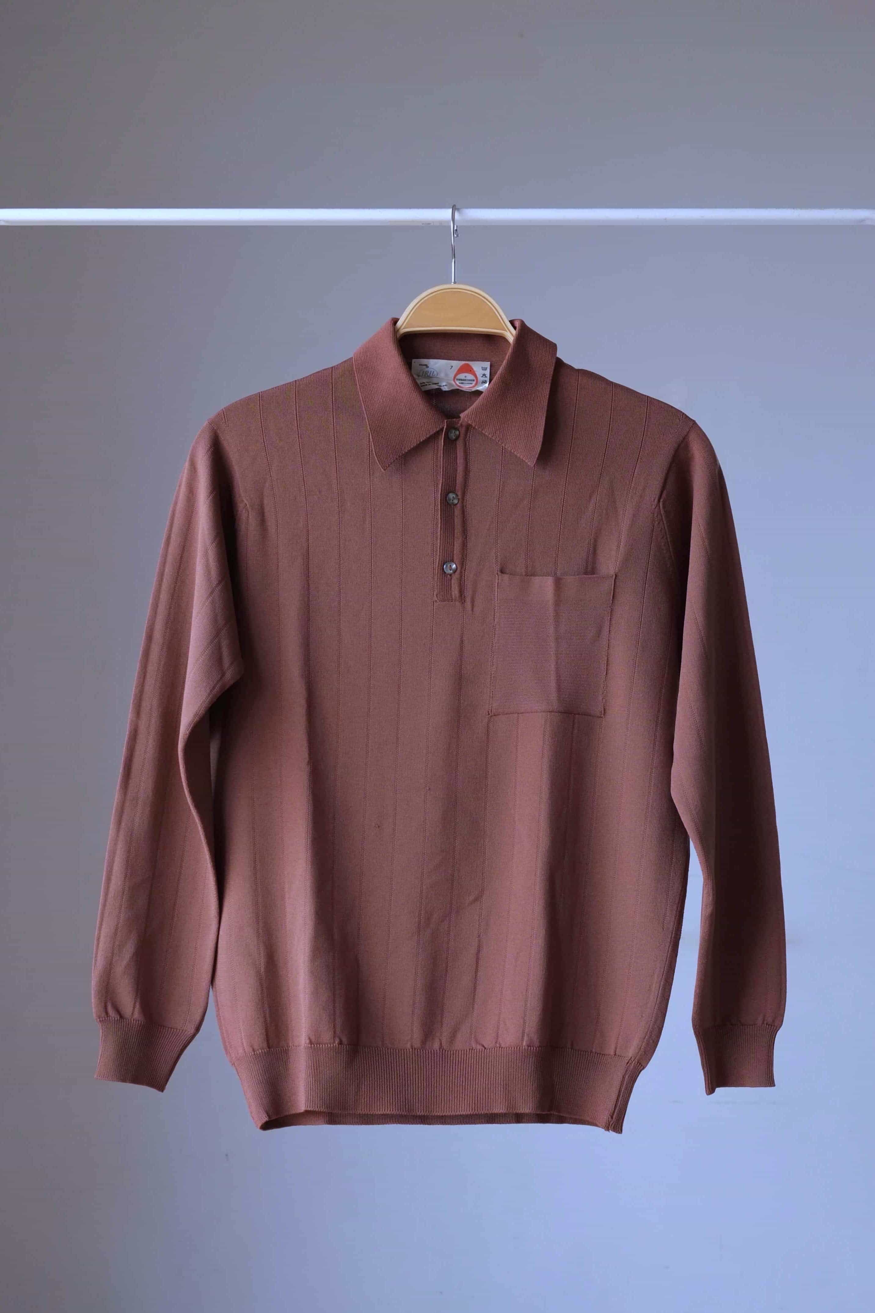 IRIL 70s Knitted Long Sleeves Polo Shirt