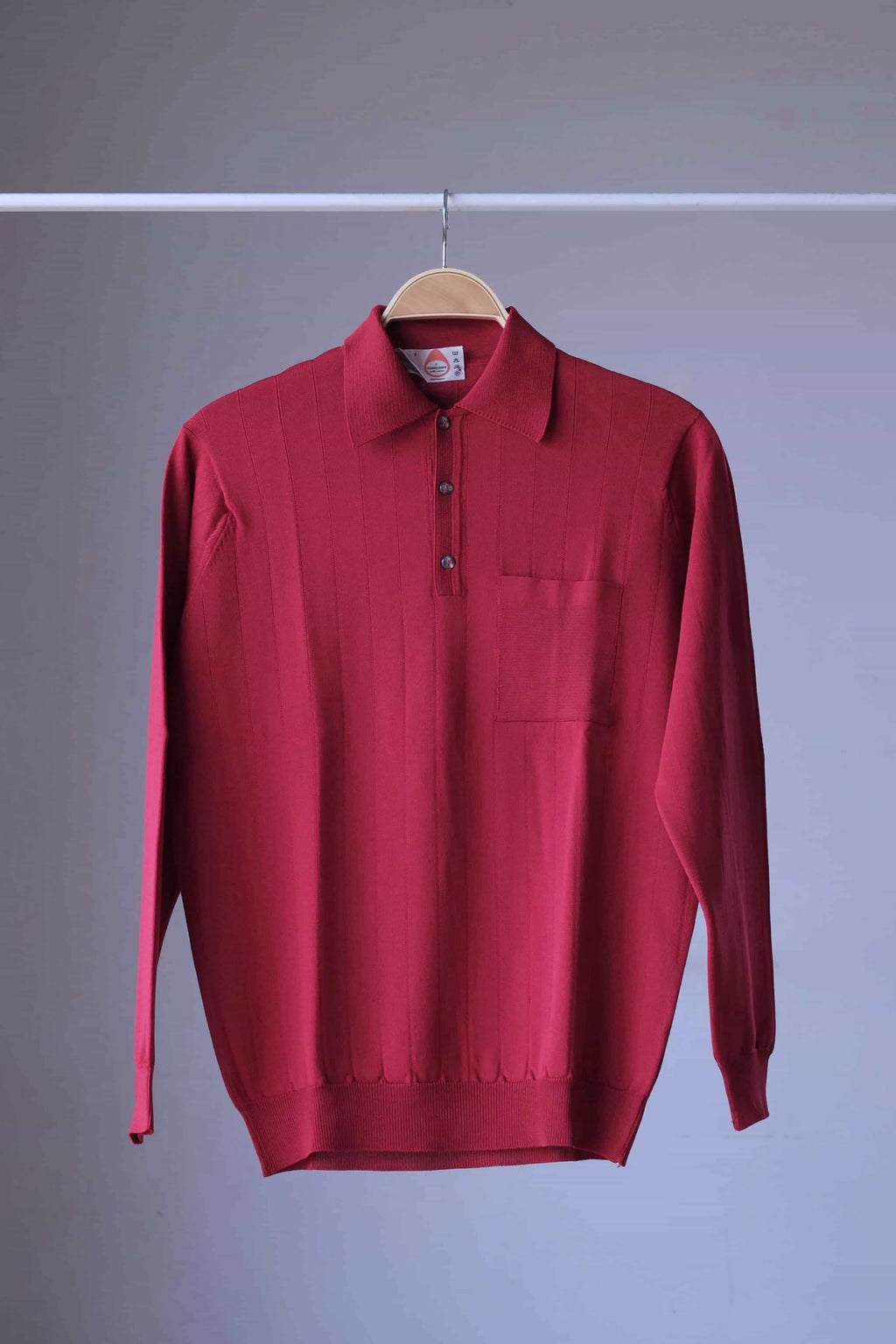 IRIL 70s Knitted Long Sleeves Polo Shirt