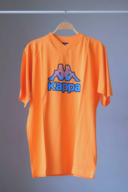 KAPPA 90's V-neck T-shirt orange