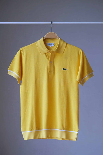 LACOSTE 80's Retro Polo Shirt in yellow
