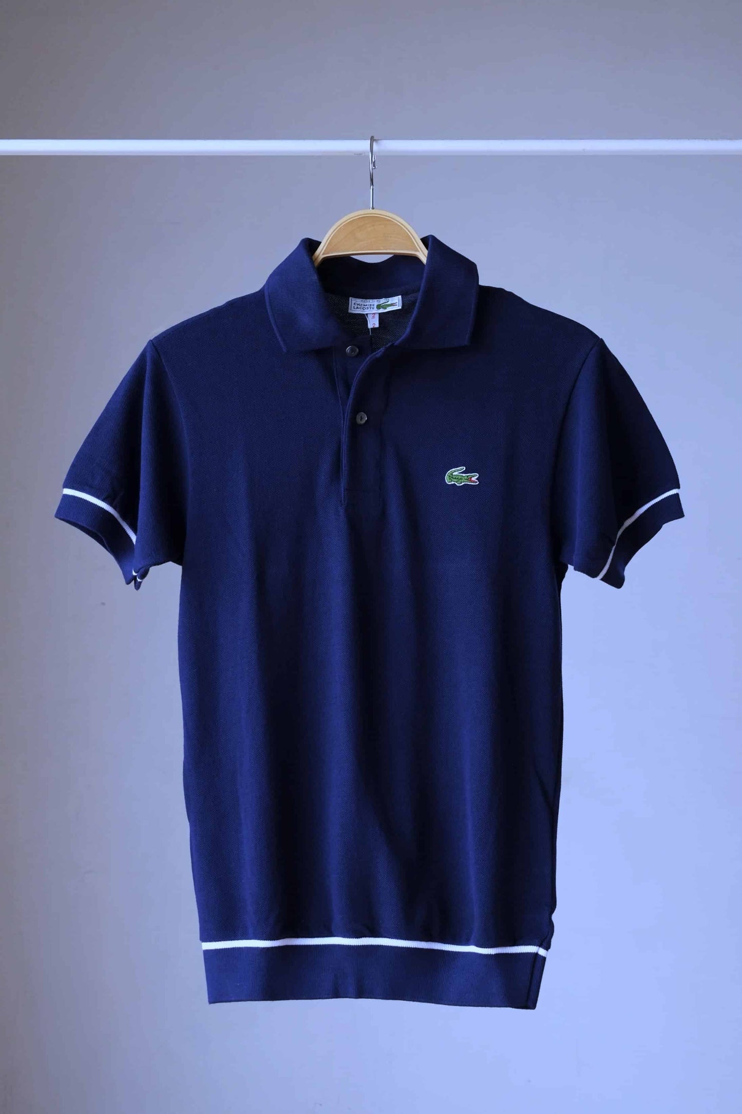 LACOSTE 80's Retro Polo Shirt in navy