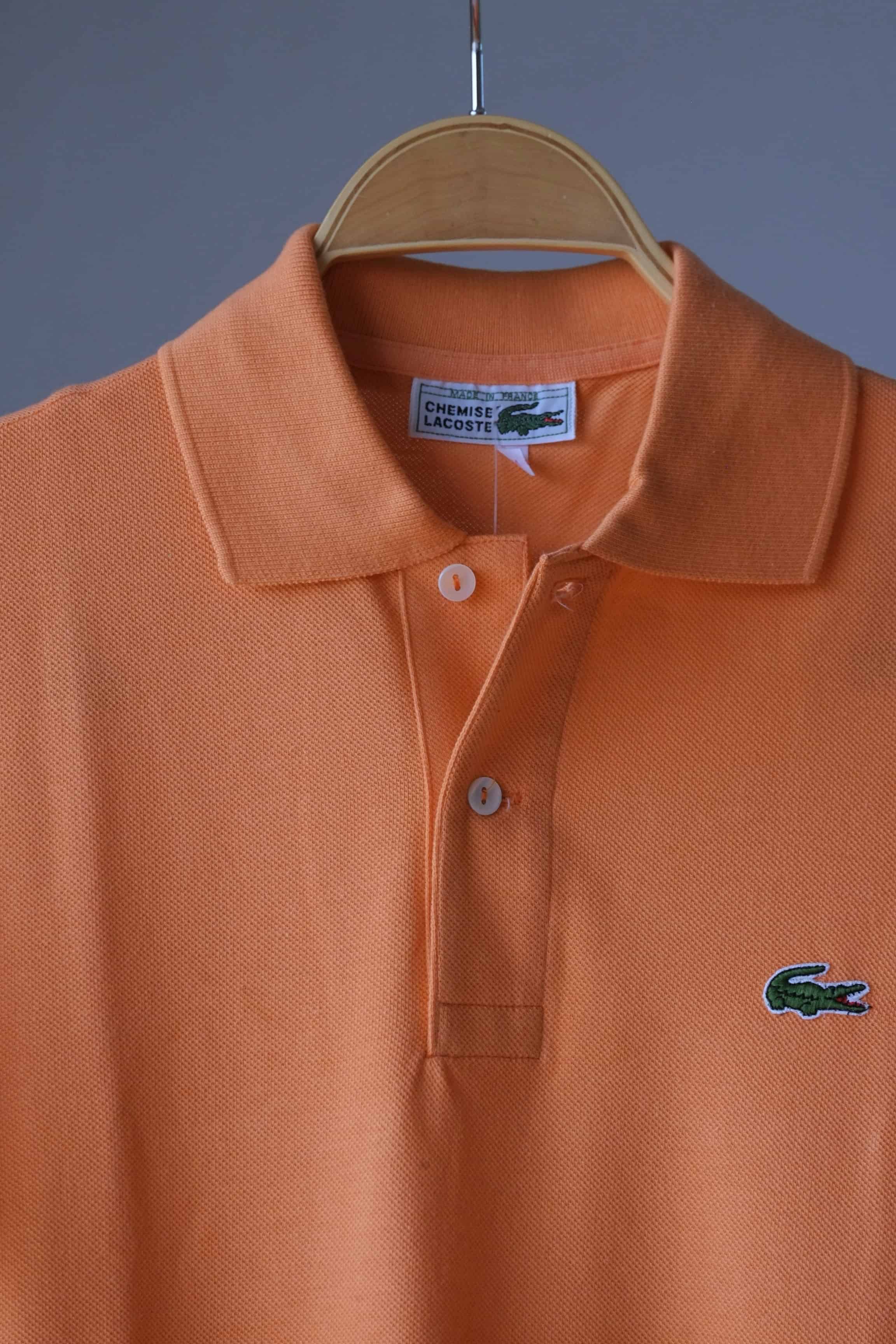 Orange lacoste shirt hotsell