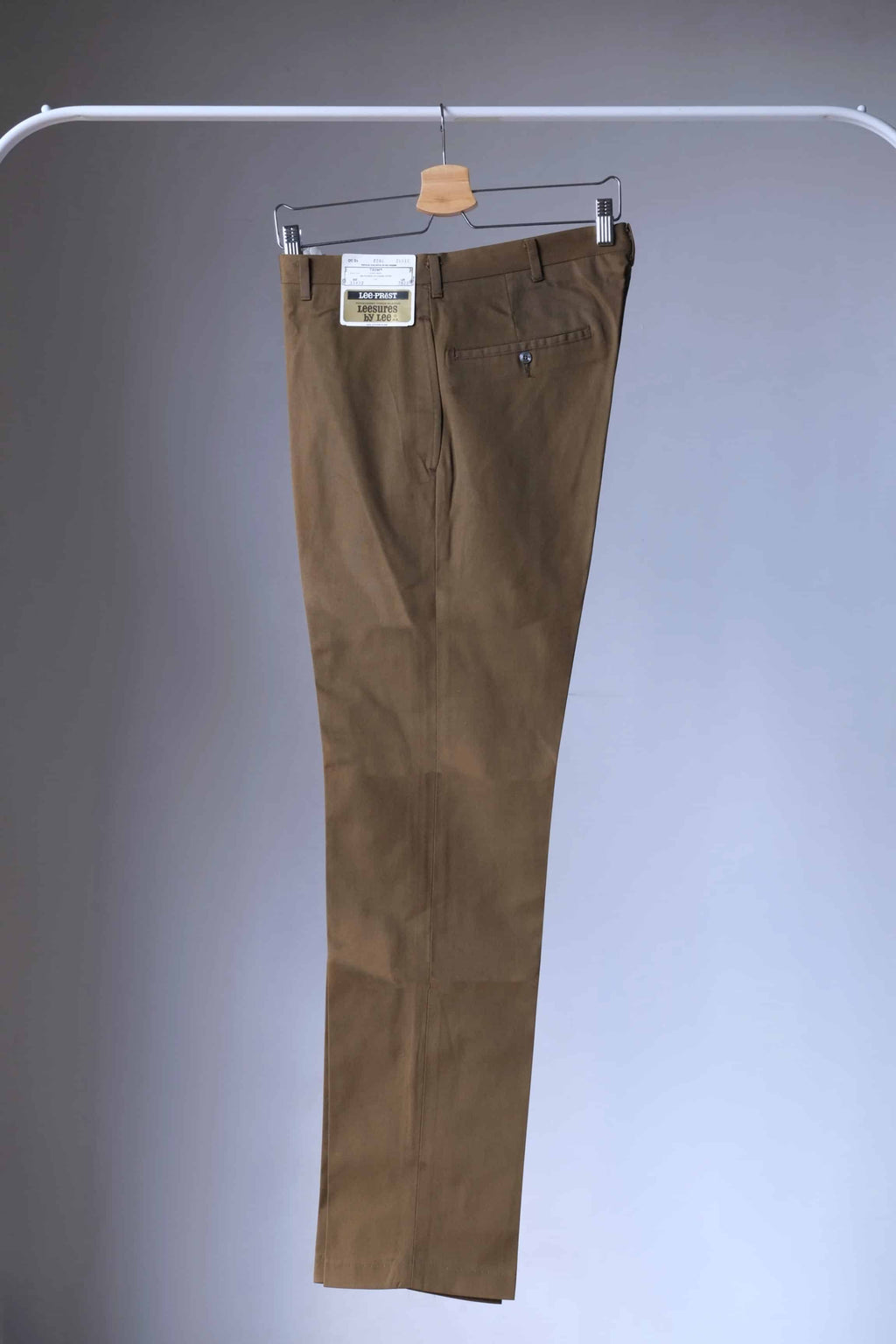 Vintage Lee Pants in brown on hanger