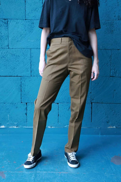 Vintage Lee Pants in brown on model