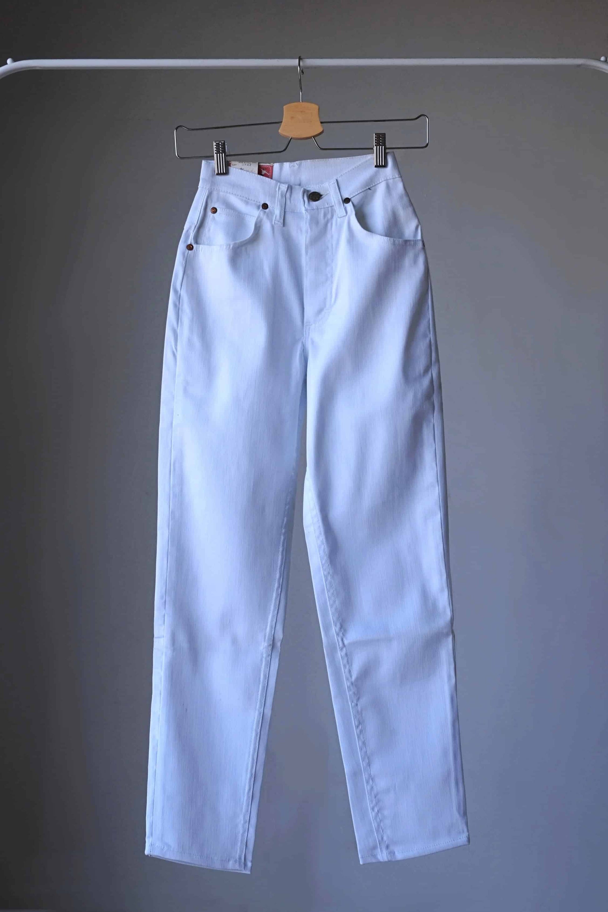 White LEE Vintage Stretch Riders Jeans on hanger