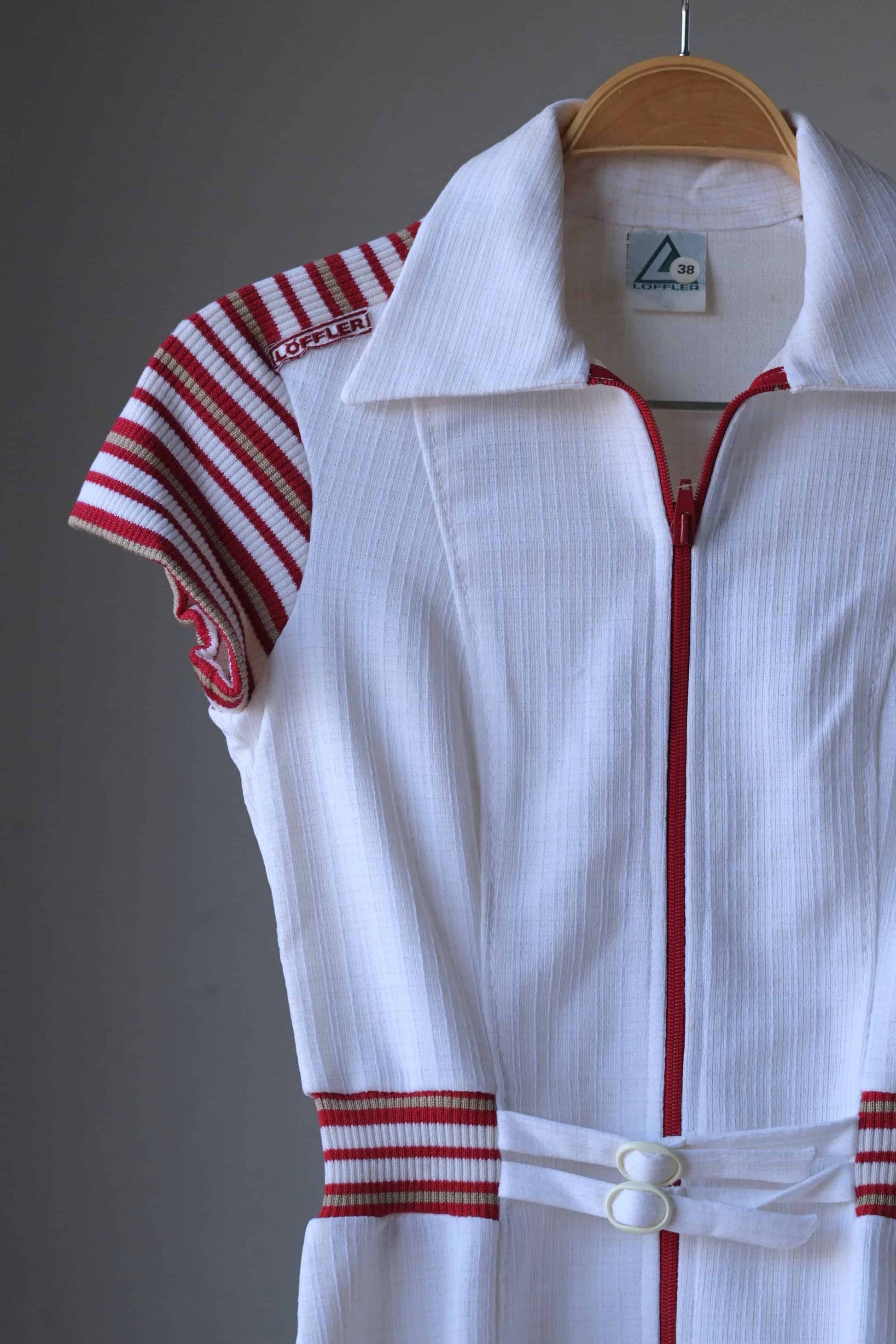 Vintage Red and White Tennis Dress