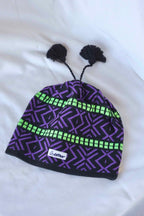 LÖFFLER 90's Jacquard Beanie black/purple 