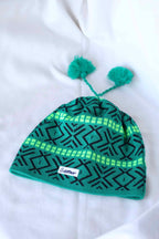 LÖFFLER 90's Jacquard Beanie green 