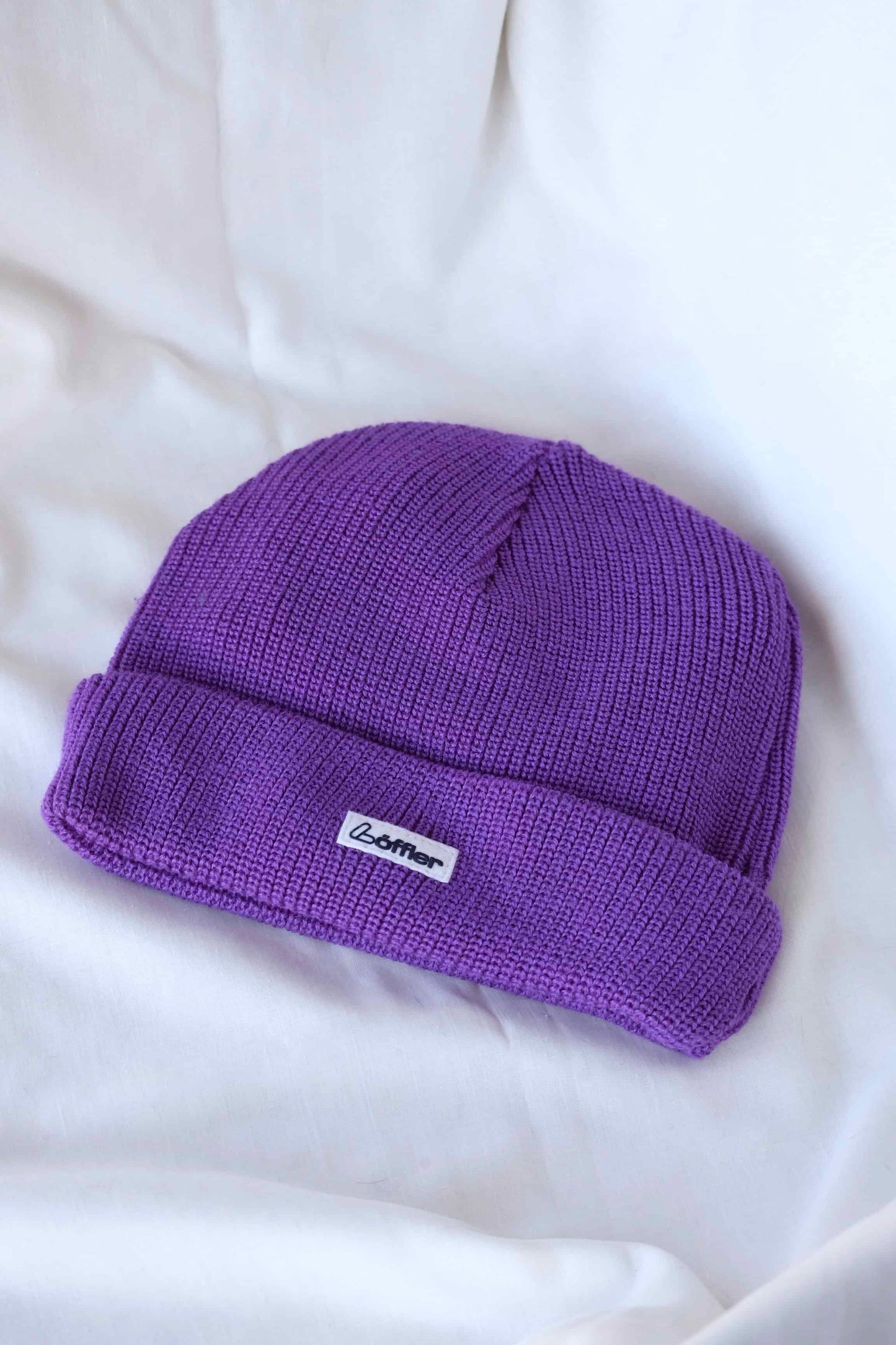 LÖFFLER 90's Purple Chunky Beanie