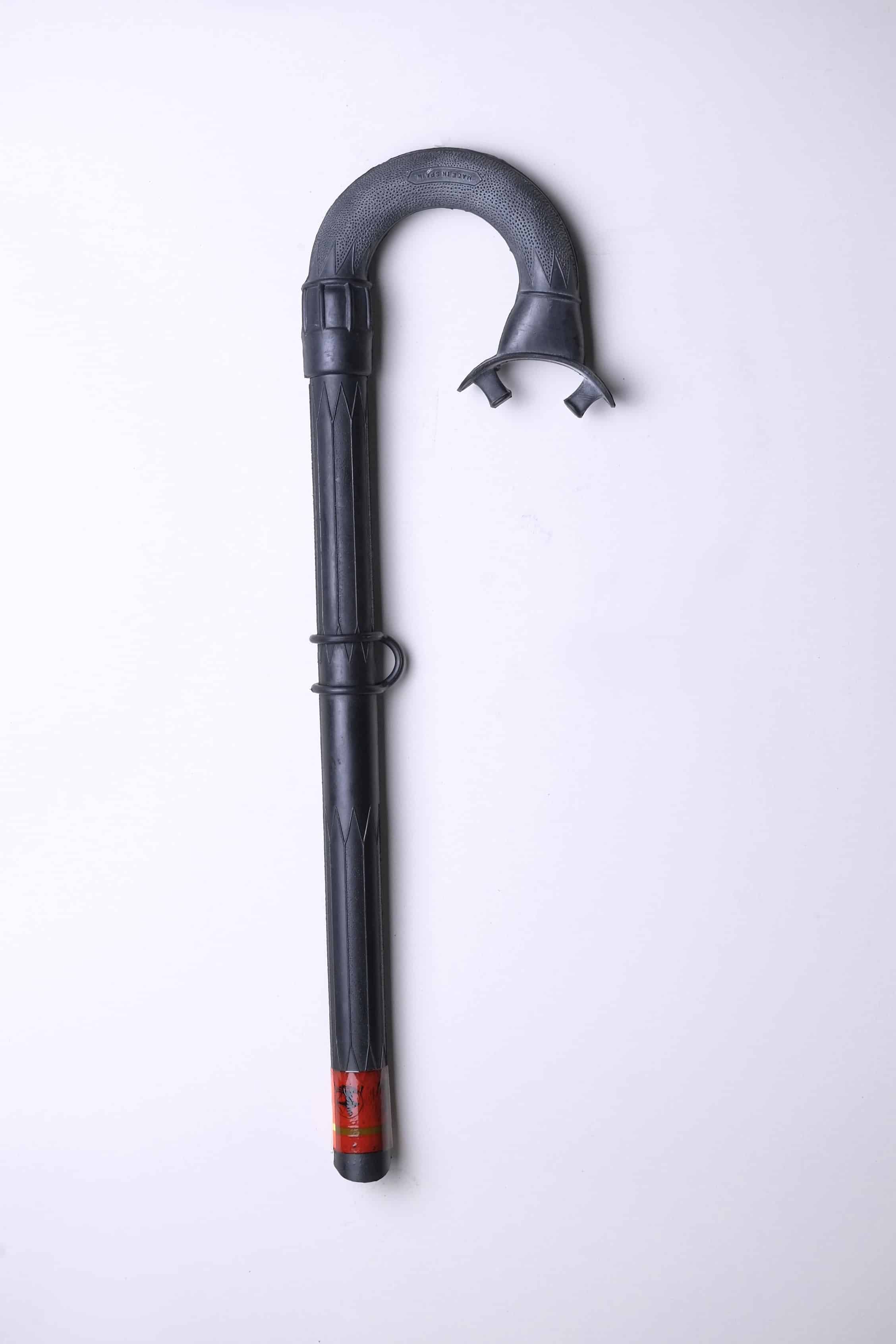 Vintage Nemrod Menorca snorkel on white background, left side.
