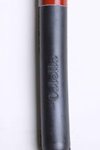 Close up of a Vintage Nemrod Calella telescopico snorkel on white background, showing the word Calella