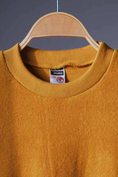 RESTOSANA 80's Terry Cloth Sweatshirt cinnamon color close up