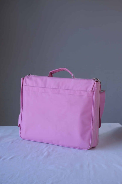 Retro Messenger Bag pink backside