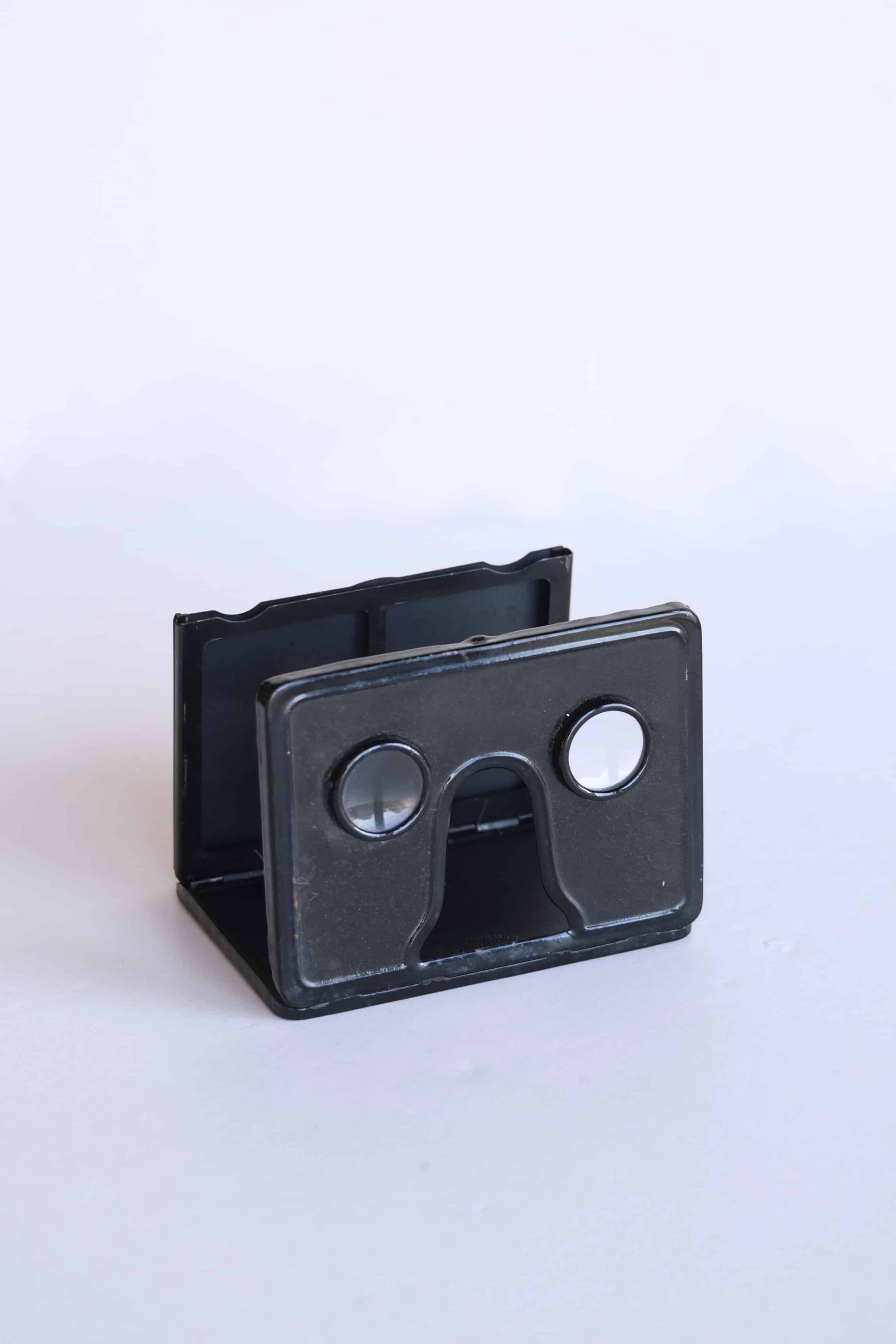 STEREO INDUPOR Folding 3D Viewer Stereoscope unfolded on white background