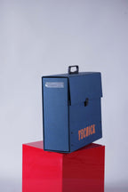 Profile side view of the Tecnica promo briefcase highlighting its slim rectangular build.