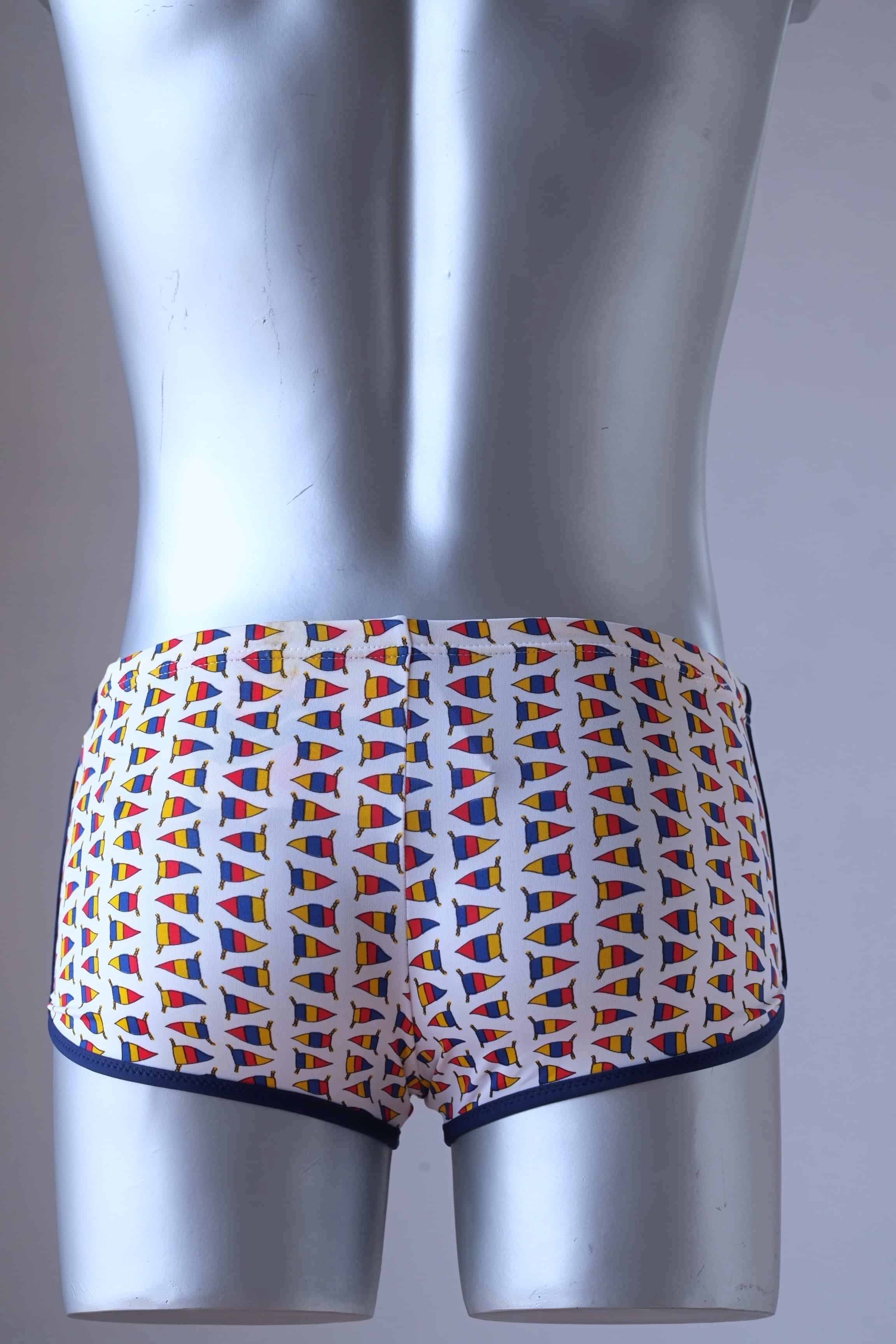 TROPIC Vintage 1970's Sailboat Swim Briefs - Nautical Pattern