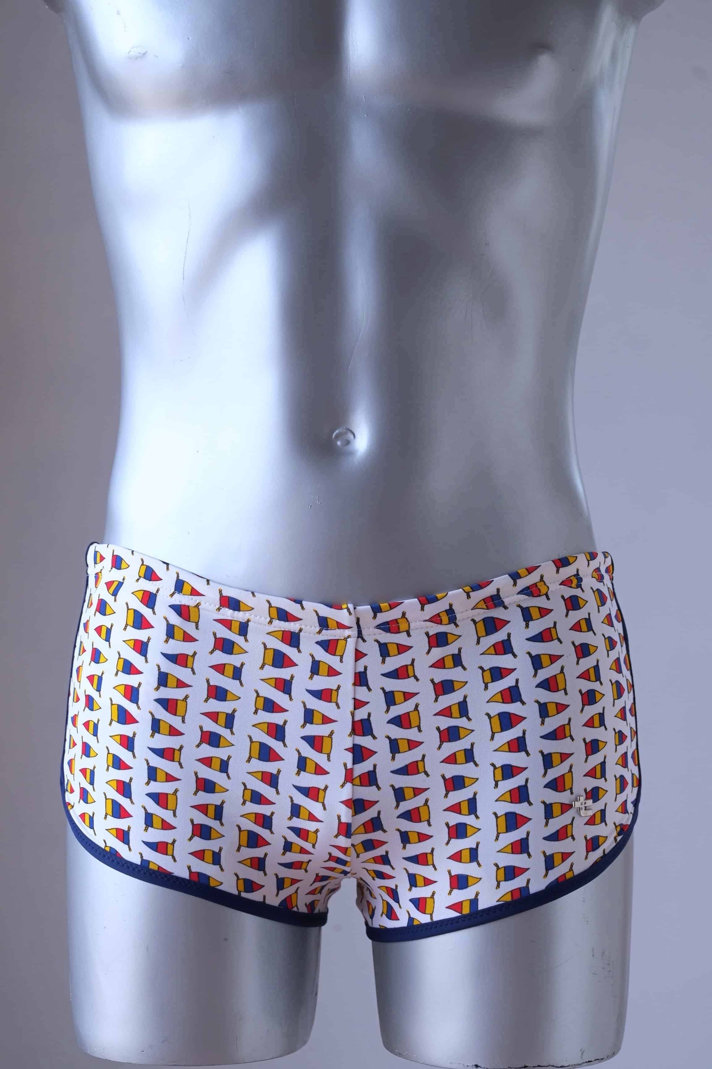 TROPIC Vintage 1970's Sailboat Swim Briefs - Nautical Pattern