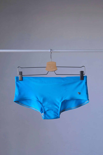 Turquoise TROPIC Vintage 70's Swim Briefs on hanger