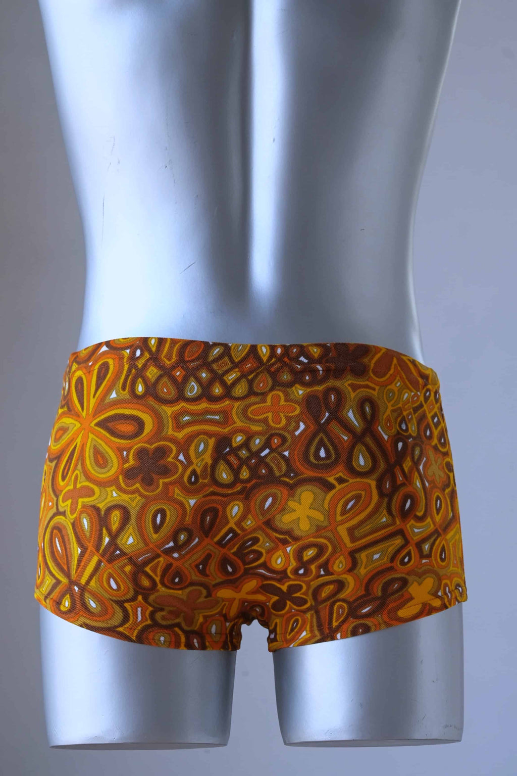 TROPIC Vintage 70's Psychedelic Men's Swim Trunks - Retro Swimwear