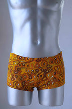 TROPIC Vintage 70's Psychedelic Men's Swim Trunks - Retro Swimwear