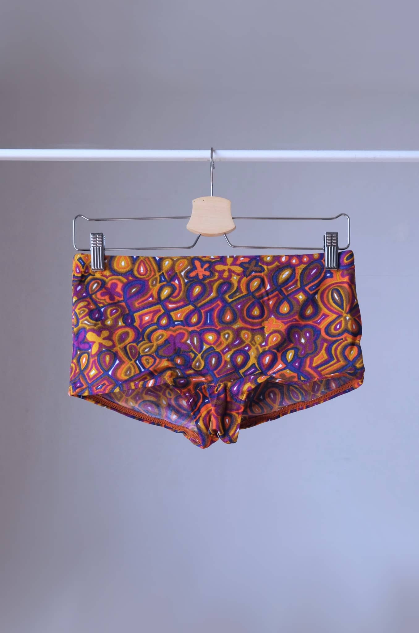 TROPIC Vintage 70's Psychedelic Men's Swim Trunks - Retro Swimwear