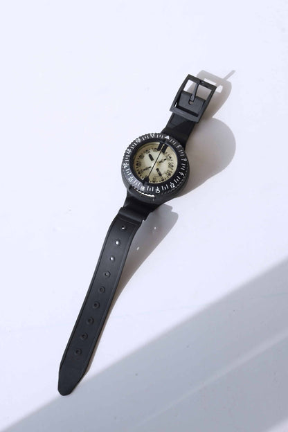 Front view of a UWATEC Vintage Oil Filled Submersible Compass displayed on a white background.