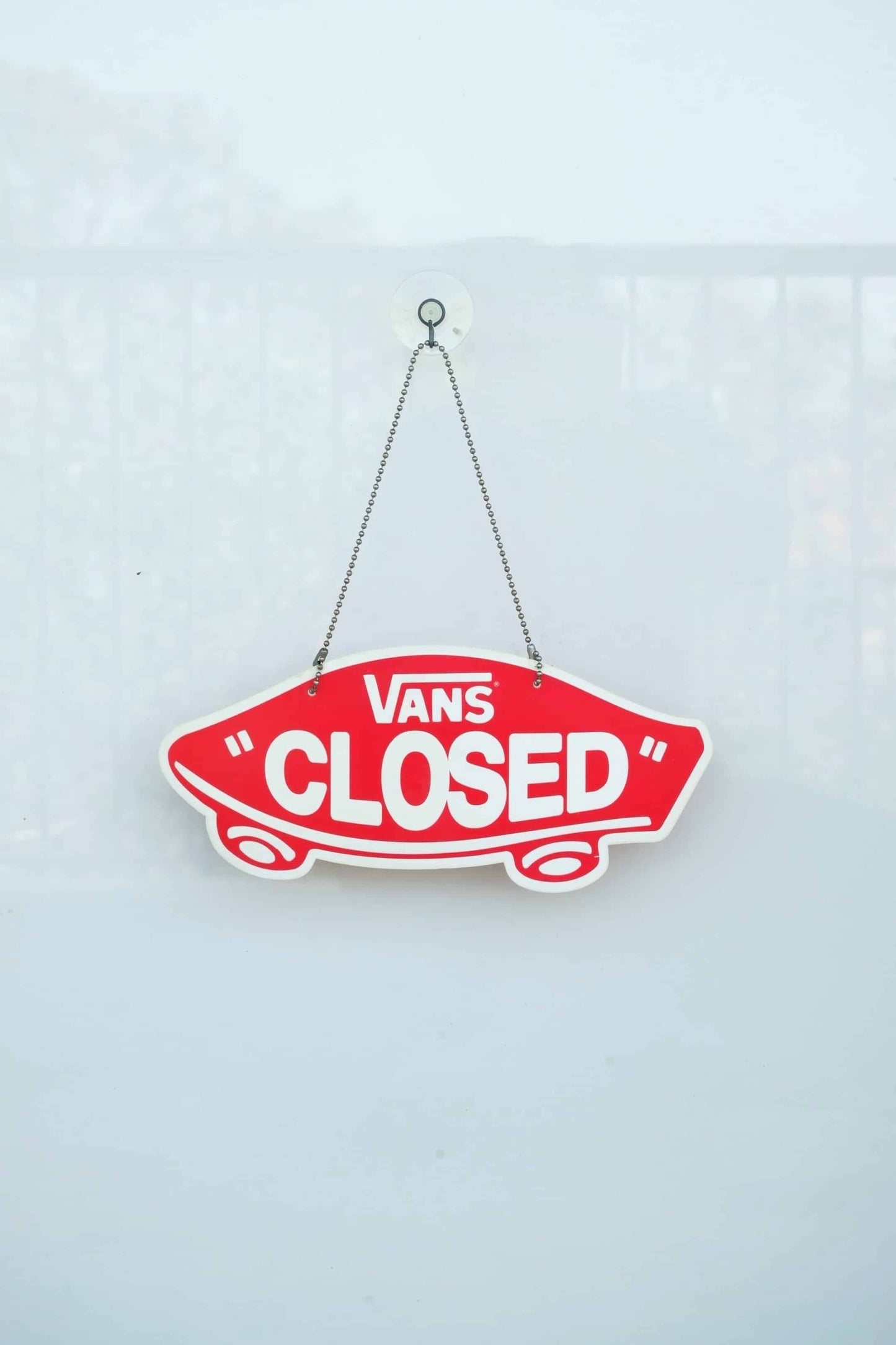 VANS Open/Closed Door Sign on white background