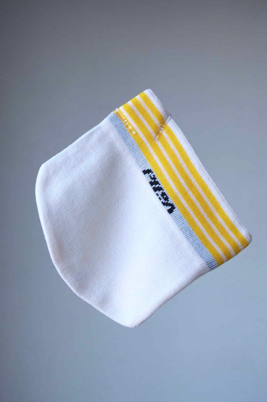 VÖLKL Retro Ski Beanie white with yellow stripes