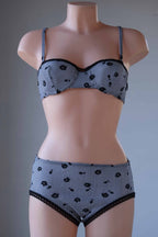 Vintage 1960's Black & White Gingham Bikini